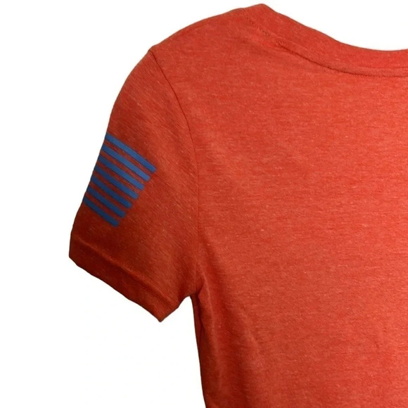 REEBOK women XS,SM CrossFit graphic crew Fef red tee shirt AJ1776. - Picture 5 of 11